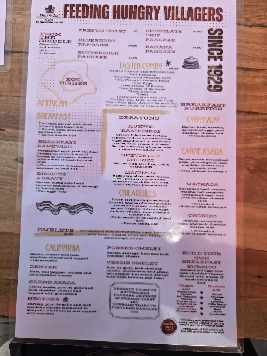 Night & Day Cafe Menu - Image 4